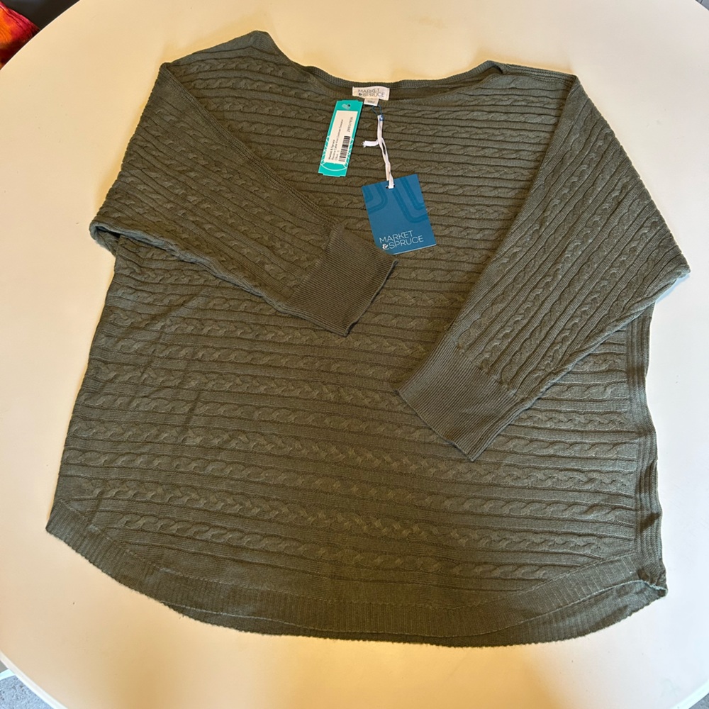 MARKET & SPRUCE cable knit sweater